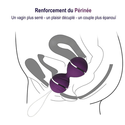 Dalia - Boules de geisha télécommandées Confort-Celeste